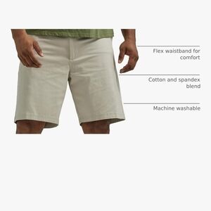 Lee Extreme Motion Flat Front Flex Waistband Shorts